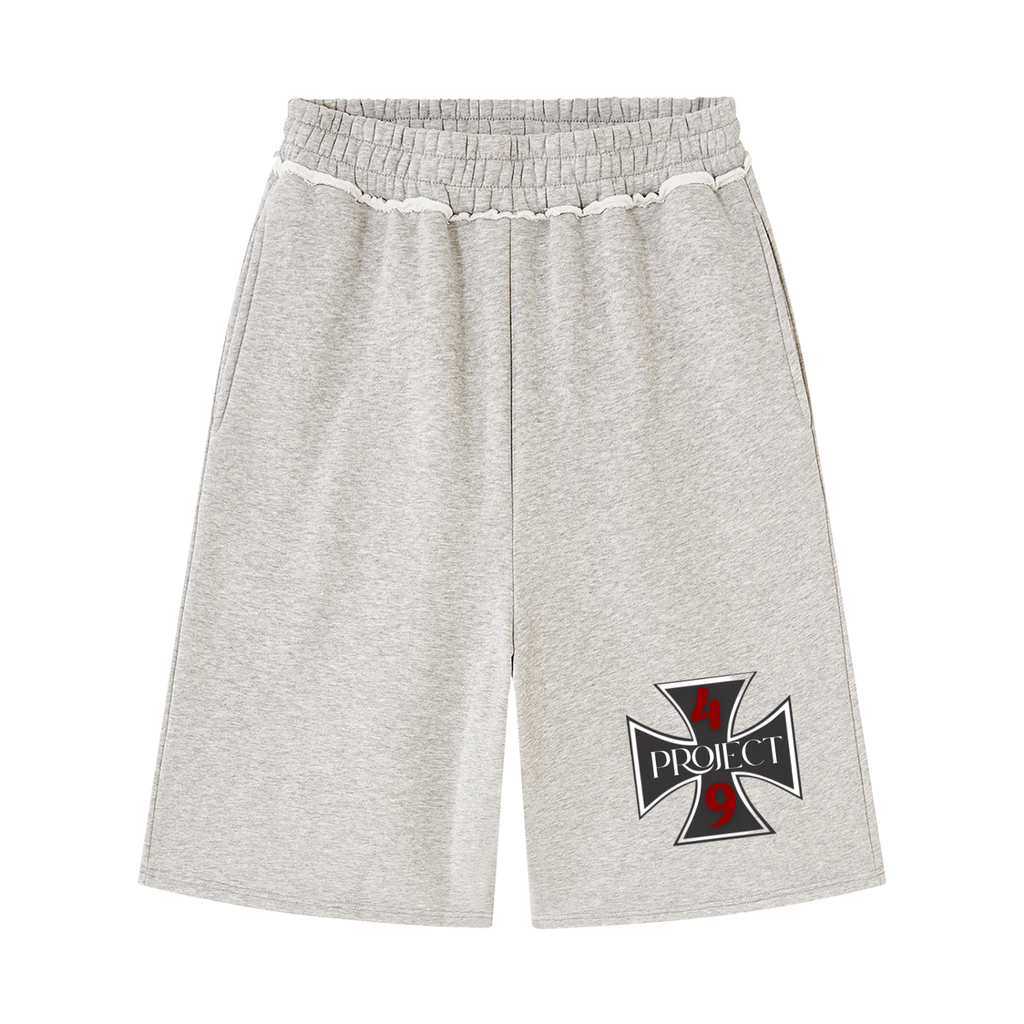 Raw Edge Fleece Shorts